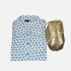 Camel Print Jaipuri Cotton Co-Ord Set