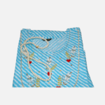 Leheriya Sky Blue hand work Kurta