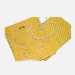 Yellow Leheriya Kurta with Cotton Dupatta