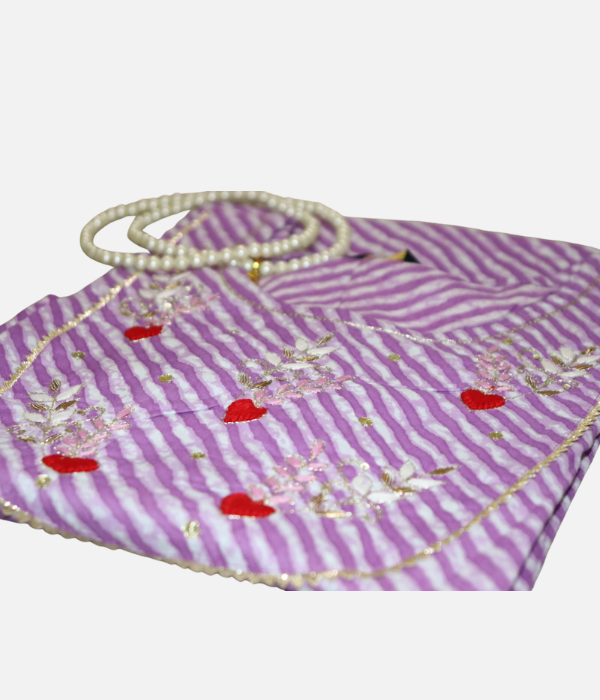 Lavender Heartbeat Embroidered Kurta - Image 2