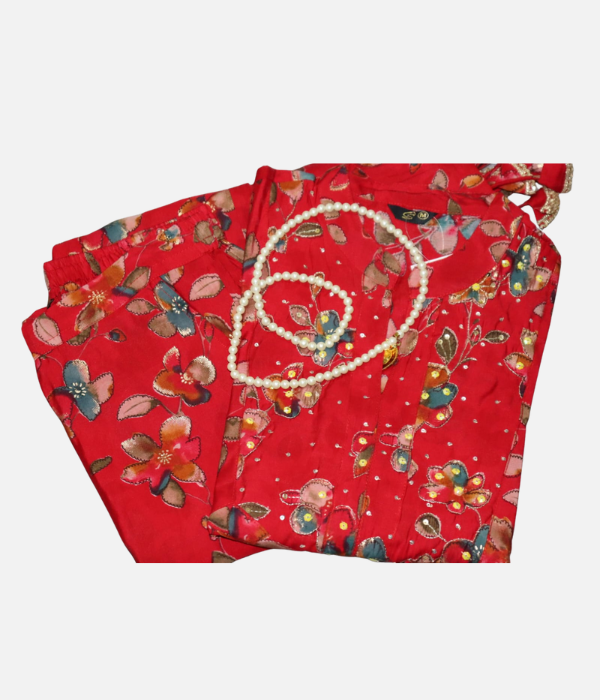 Red Muslin 3PC Set - Image 4